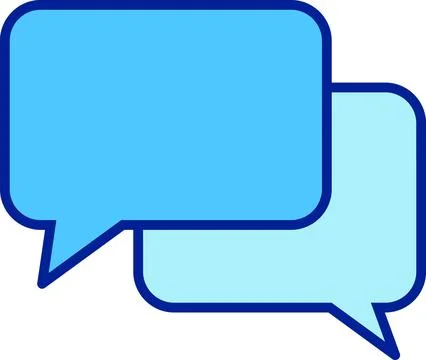 Group Chat, Dialogue Box, Social Interaction Stock Illustration