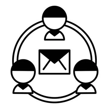 Group Chat Dualtone Icon Stock Illustration