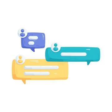 Group chat Stock Illustration