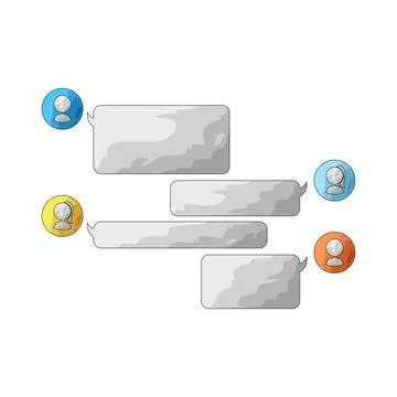 Group chat illustration Stock Illustration