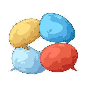 Group chat illustration Stock Illustration