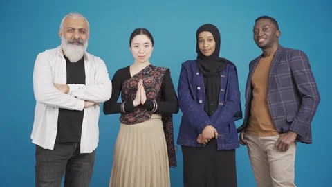 Group of cheerful and friendly multiethnic friends spending time  Stock Footage 228845770