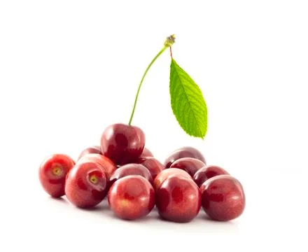 Group of cherries Stock Photos