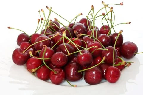 Group of cherries Stock Photos