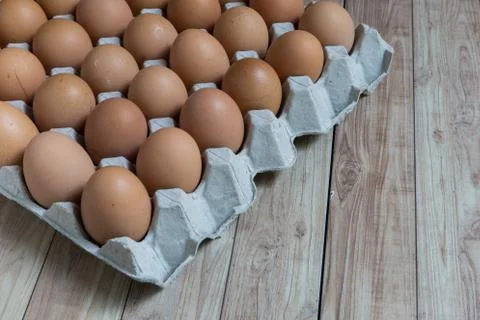 Group of chicken eggs. Stock Photos