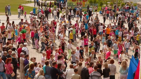 Group of children dancing Stock Footage 24754895