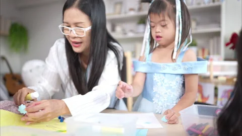A group children doing learning activities in the classroom Stock Footage 308060720