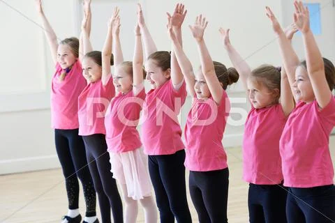 Group Of Children Enjoying Drama Class Together Stock Photos