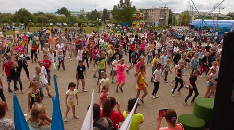 Group of children Stock Footage 24754884