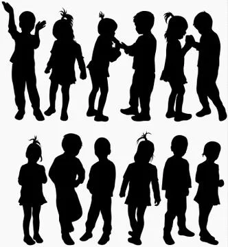 Group of children Illustrazione stock