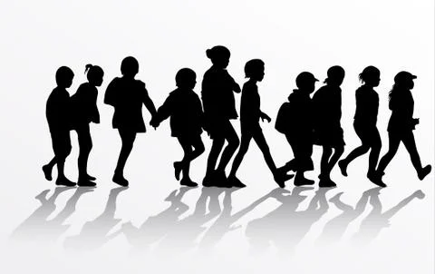 Group of children Illustrazione stock