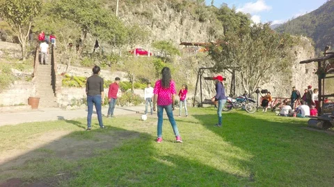 Group Of Children Playing At The Park Stock Footage 88338575