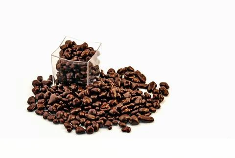 Group of chocolate beans Stock Photos