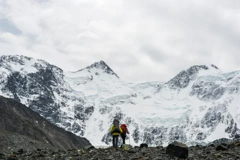 Group of climbers Stock Photos