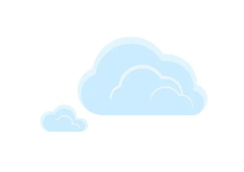 Group of cloud vector isolated on white background  03 Stock Illustration