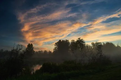 A group of clouds in the sky Stock Photos