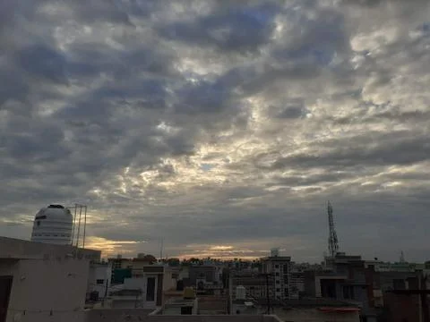 A group of clouds in the sky Stock Photos