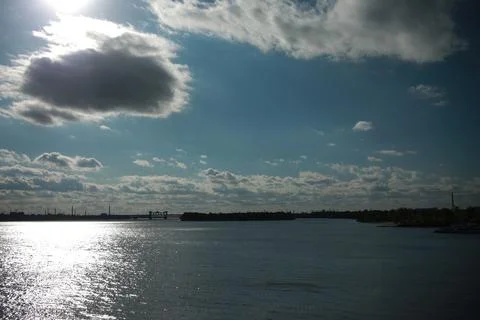 A group of clouds in the sky 스톡 사진