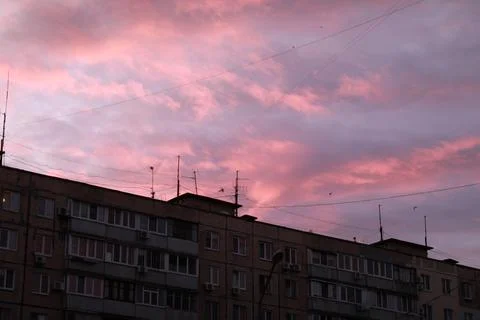 A group of clouds in the sky Foto stock