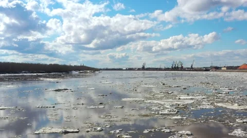 A group of clouds in the snow Stock Footage 130343555