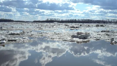 A group of clouds in the snow Stock Photos