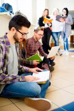 Group of college students Stock Photos