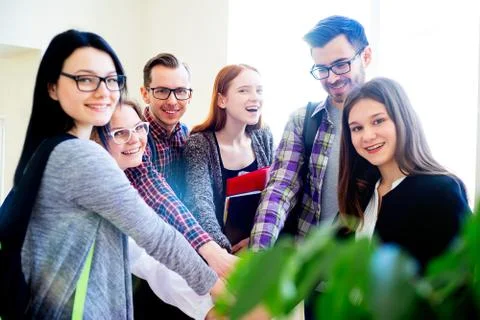 Group of college students Stock Photos