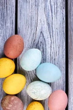 Group of colored eggs. 写真素材