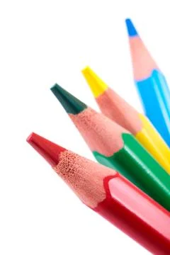 Group of colored pencils Stock Photos