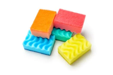 Group of Colored Sponges Фото