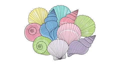 A group of colorful balls with different patterns Stock Illustration
