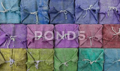 The group of colorful gift boxes , packages Stock Photos