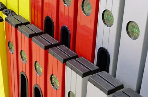 Group of construction bubble levels Stock Photos