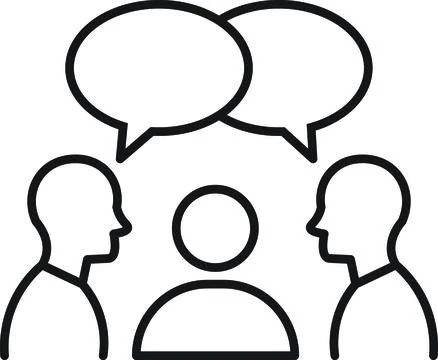 Group conversation icon Stock Illustration