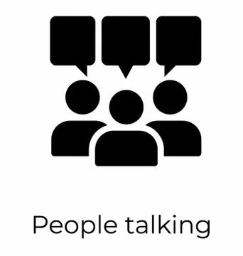 Group Conversation Vector Stock Illustration
