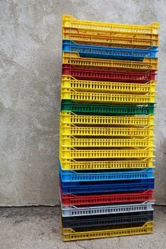 Group of Crates Stock Photos