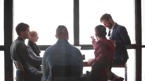 Group of creative designers discussing in the Studio. Stock Photos