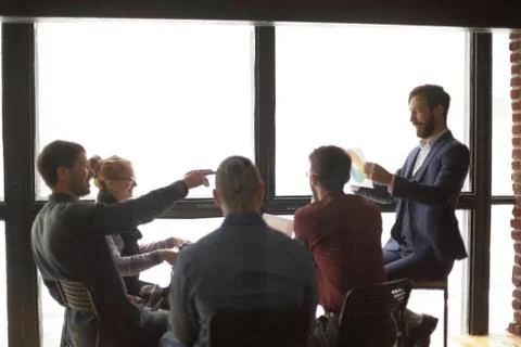 Group of creative designers discussing in the Studio. Stock Photos