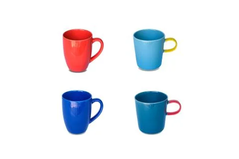 Group cup on isolated Stock Photos