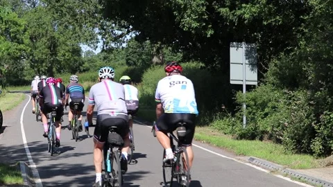 Group of cyclists 스톡 동영상 134934834