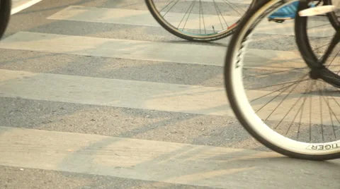 Group of cyclists on street Video stock 59831528