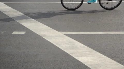 Group of cyclists on street Stock Footage 60369013