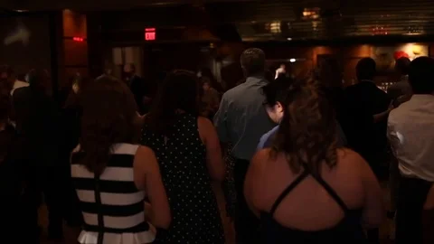 Group Dancing at Wedding Stock Footage 116399086