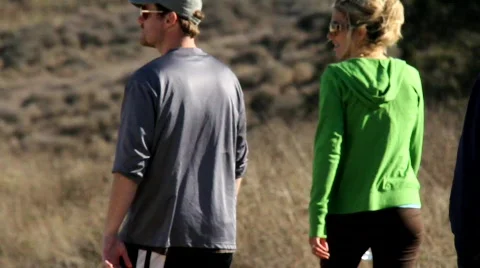 Group Day Hiking Stock Footage 856274