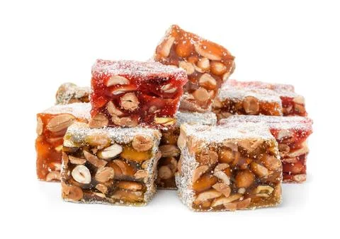 Group of delights with nuts Stock Photos