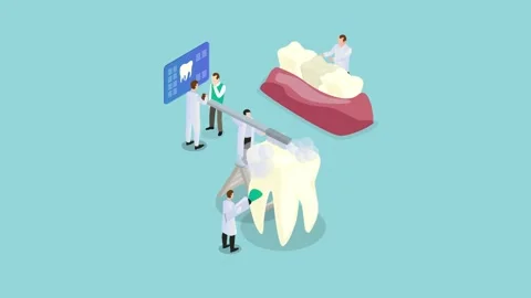 Group of dentist doing teeth of patient treatment Stock Footage 172130892