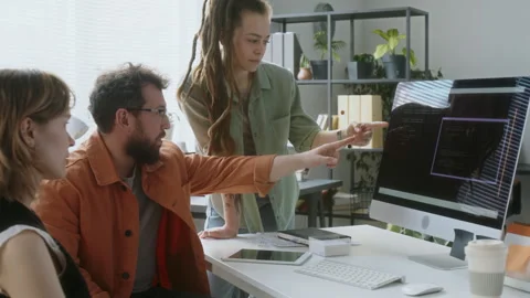 Group of Developers Communicating 動画素材 313494108