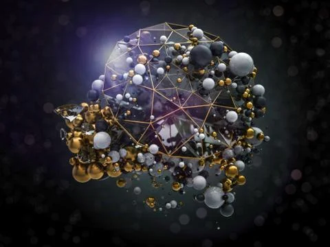 Group of diamonds on a background. 3D Illustrazione stock