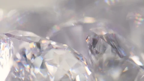 Group of diamonds rotating Stock Footage 103145795