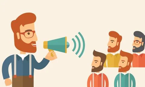 Group discussion 스톡 일러스트